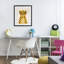 «Yellow Cheetah Smile», reproduction sous verre encadrée, design par Jessica Beck-1533277229-1533277231