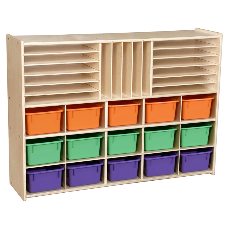 Rangement naturel avec plusieurs espaces naturels (15), Teintes pastel assorties, Oui