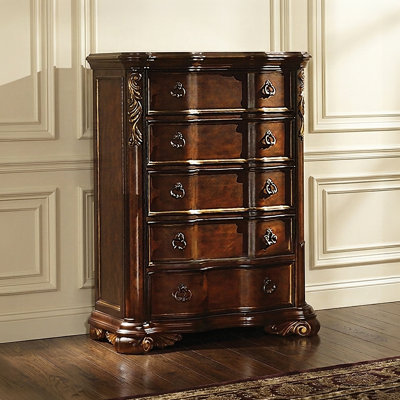 Commode Faxon en noyer foncé