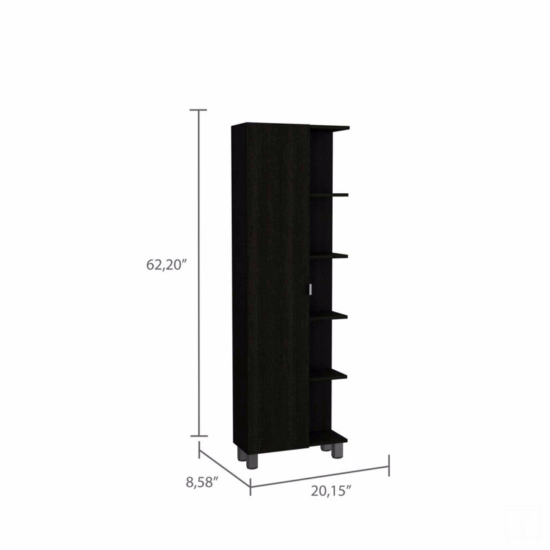 Armoire haute à 5 tablettes