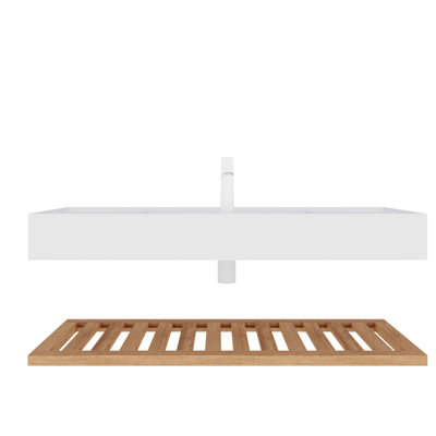 Meuble-lavabo de salle de bain avec meuble-lavabo vasque 48 po LEDE