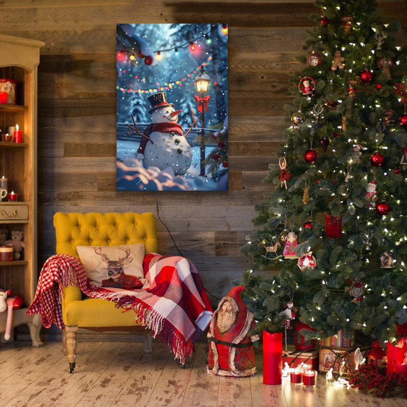 Décoration murale arbre de Noël rétro, H 36 po x l 24 po