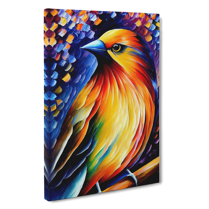 Beautiful Feathers No 3 - Wrapped Canvas Print, 60cm H x 40cm W x 3cm D