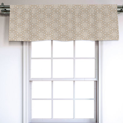 Sateen Ikat Ruffled Window Valance