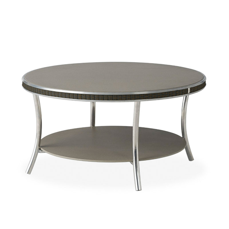 Essence Outdoor Round Coffee Table, Mink