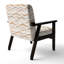Chaise d'appoint abstraite avec accoudoirs beige neutre-235645181