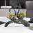 14.2" Gold Modern Simulation Couple Swan Sculpture Art Ornament Home Table Statue Decor-1727738084
