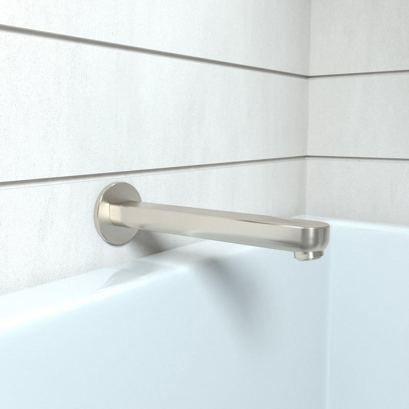 Metris S Wall Mounted Tub Spout Trim, Brushed Nickel