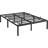 Queen Metal Platform Bed Frame with Reinforced Steel Slats – Silent, No Box Spring Needed, Under-Bed Storage-873529540