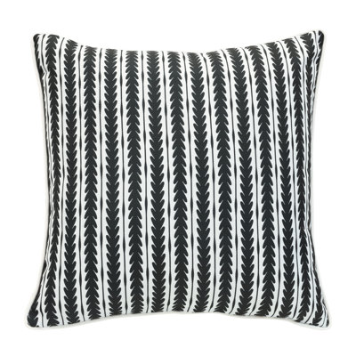 Striped Outdoor Reversible Throw Pillow