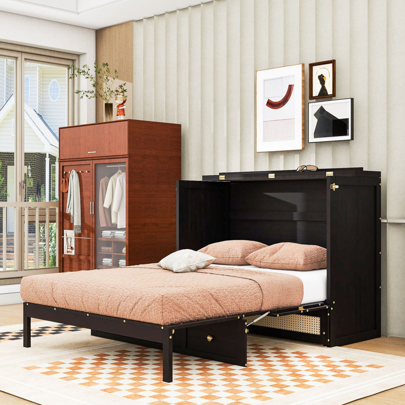 Murphy Bed with Large Storage Drawers