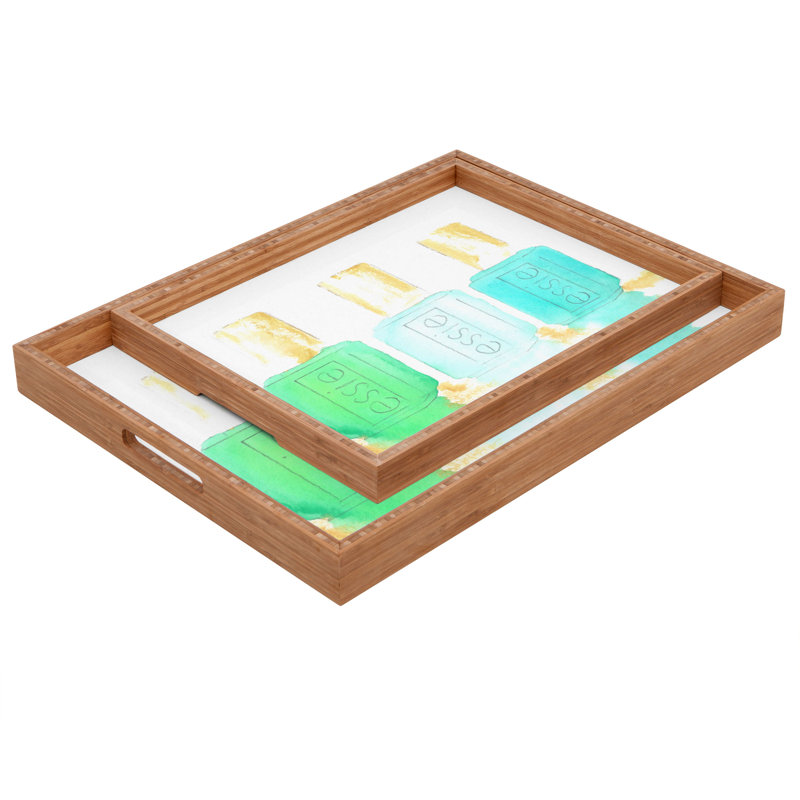 Bamboo Tray, 2" H x 18" W x 14" D