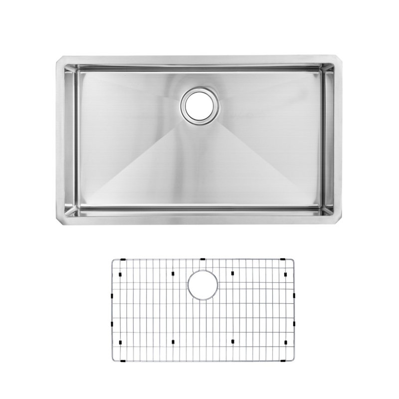 Undermount Single Bowl Stainless Steel Kitchen Sink
