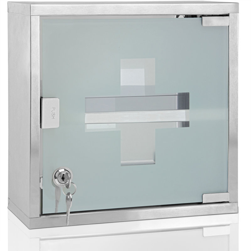 Merrimac 30mm W 30mm H Surface Framed Medicine Cabinet Mirror 1