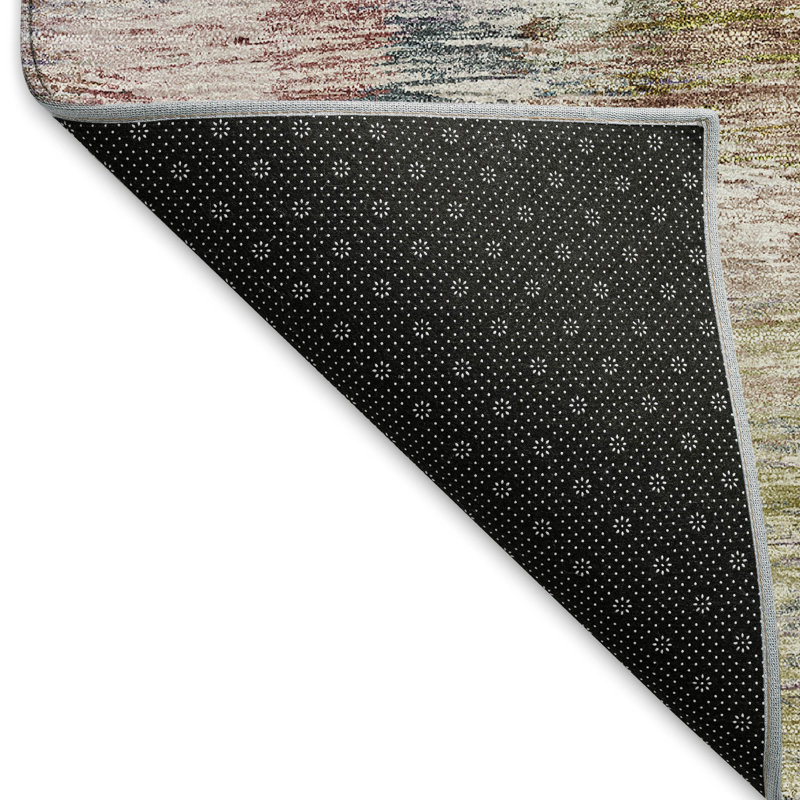 Premium Machine Washable Prisco Plum Rug, Rectangle 8' x 10'