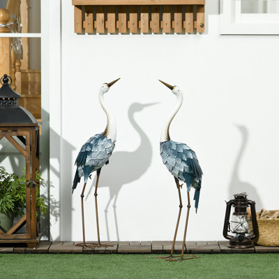 Shreya Animals Weather Resistant Steel Garden Statue