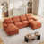 Rust Orange Chenille