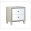 Table de chevet pour chambre Glam Style avec 2 tiroirs