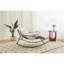 Chaise berçante inclinable en cuir BEIMO