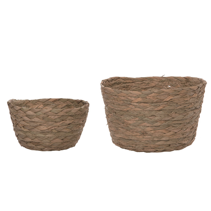 Ensemble de 3 pots à fleurs tressés Spring Grass