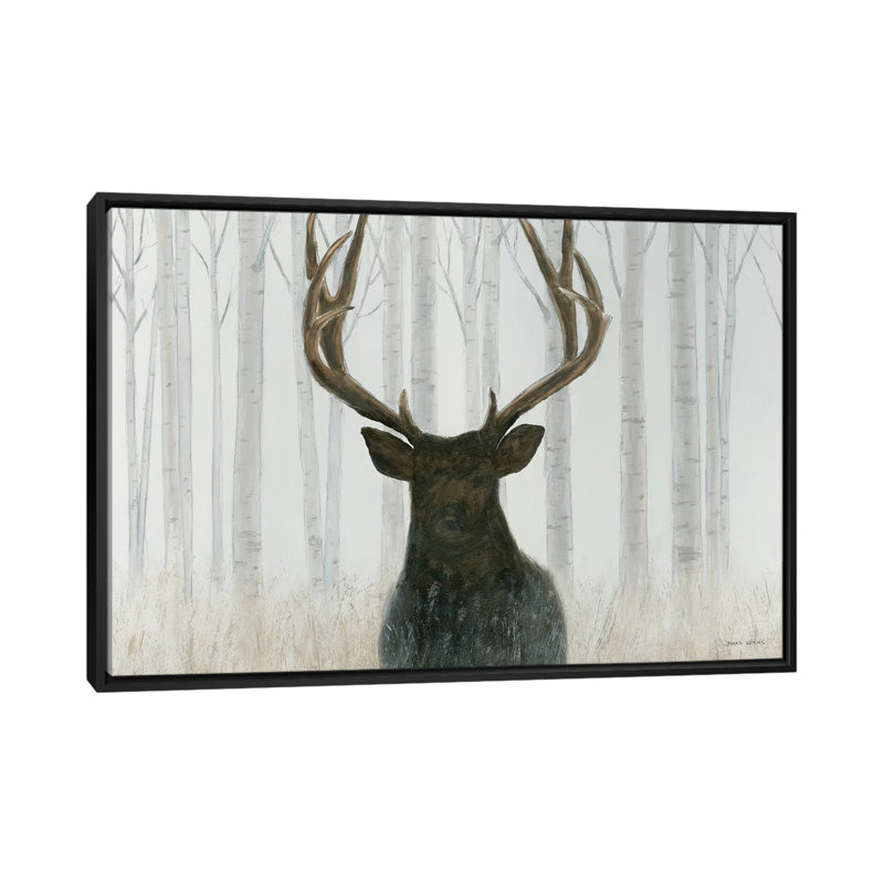 Into the Forest par James Wiens - reproduction d'art sur toile tendue, Toile encadrée noire, Pas de tapis