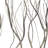 Metal Distressed Dimensional Branch Tree Home Wall Decor with Black Frame