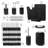 Complete 23 Piece Bathroom Accessory Set with Bath Rugs, Shower Curtain Set, Liner, and Hooks-62240006