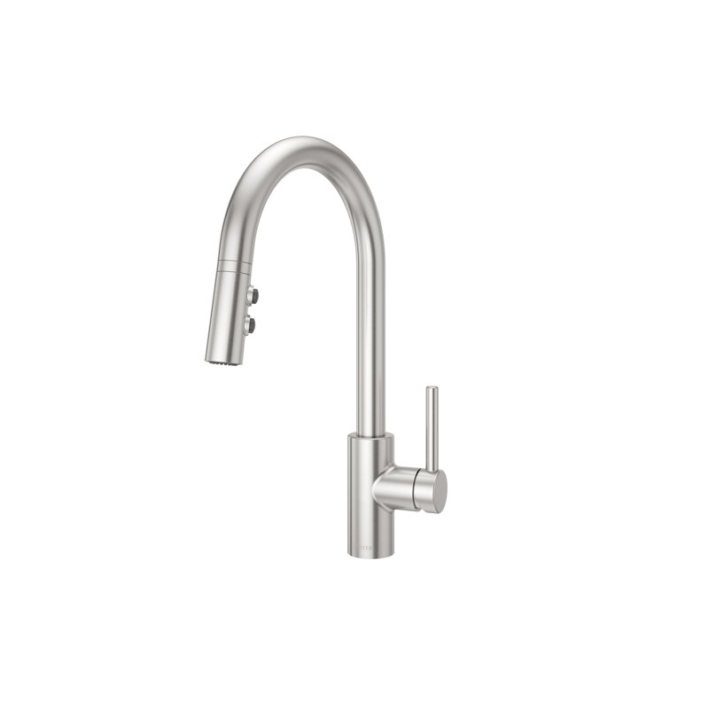 Stellen Pull Down Single Handle Kitchen Faucet, Stainless Steel