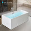 Baignoire de trempage autoportante en acrylique 67 po. X 32 po.-83677358