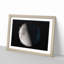 First Quarter of the Moon in Abstract - Picture Frame Graphic Art Print-55730772-55730768