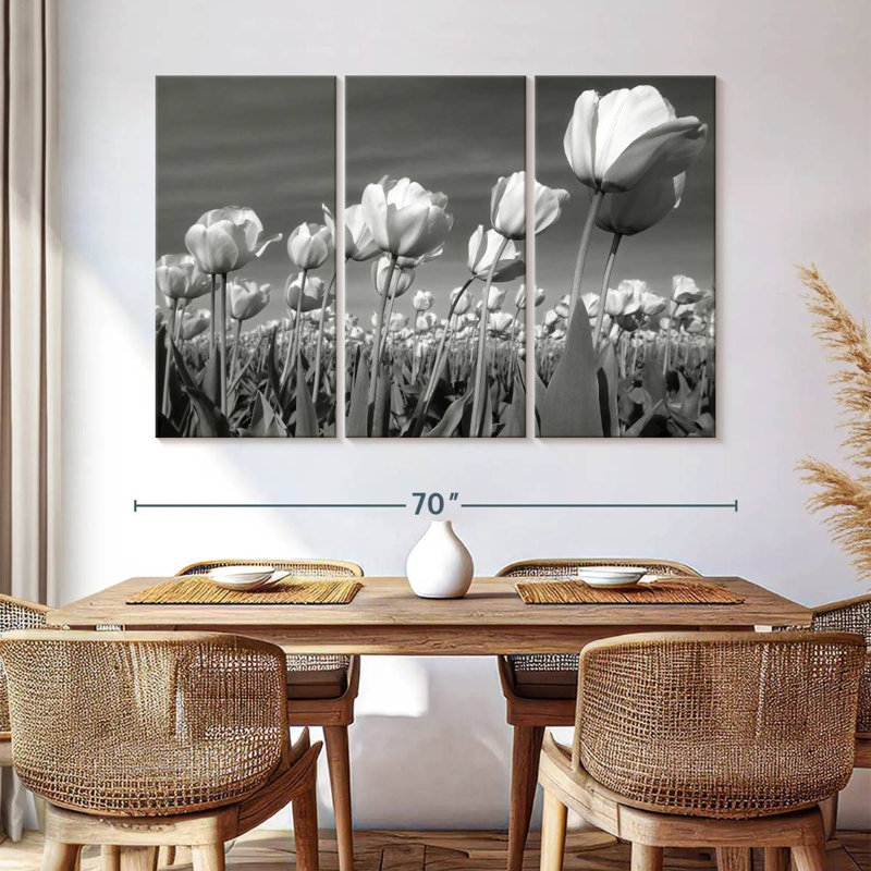 Champ de tulipes Harnek, H 20 po x l 33 po