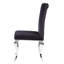 Chaise d'appoint en tissu Eric en noir