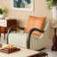 Chaise berçante moderne rembourrée-112384842