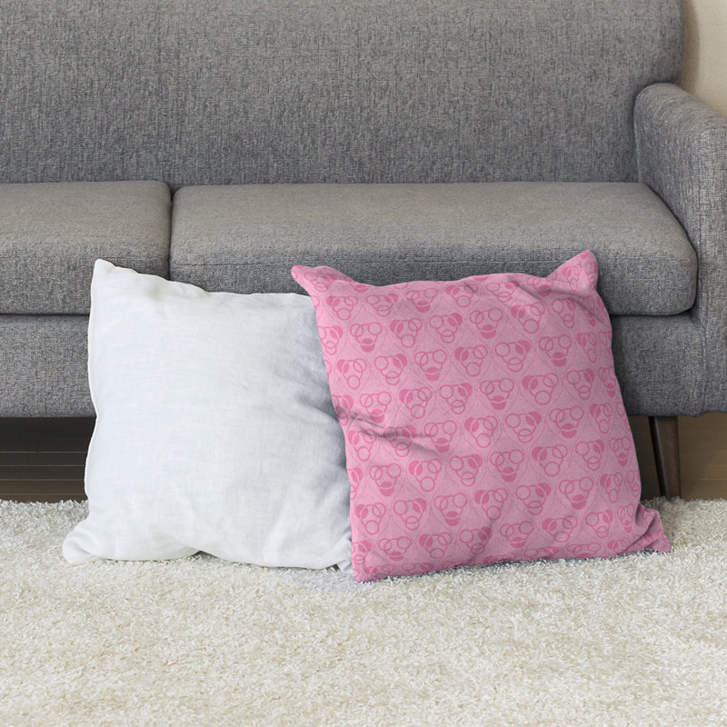 Coussin Classic, 36 po x 36 po, Rose, Bourre en polyester