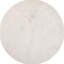 Table basse ronde en marbre avec piédestal angulaire noir, 23,43 po de largeur et de profondeur, rehausse le style des espaces de vie principaux, table d'appoint multifonctionnelle, structure en métal blanc poli