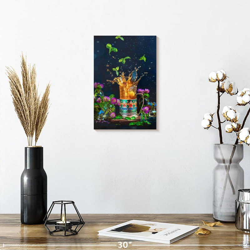 Yarlin Tea Splash, 12" H x 8" W