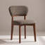 Chaise de salle à manger rembourrée en boucle de style milieu du siècle avec dossier incurvé (ensemble de 4)-1683102696