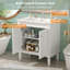Armoire de rangement et lavabo, salle de bain moderne en bois aggloméré 30 po