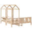 Day Bed And Bench Set With Roof Without Mattress-158061126