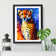 FRM-V0523-1667X Painted Cheetah Vol.2 - Picture Frame Print
