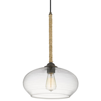 Luminaire suspendu à 1 lumière en forme de goutte