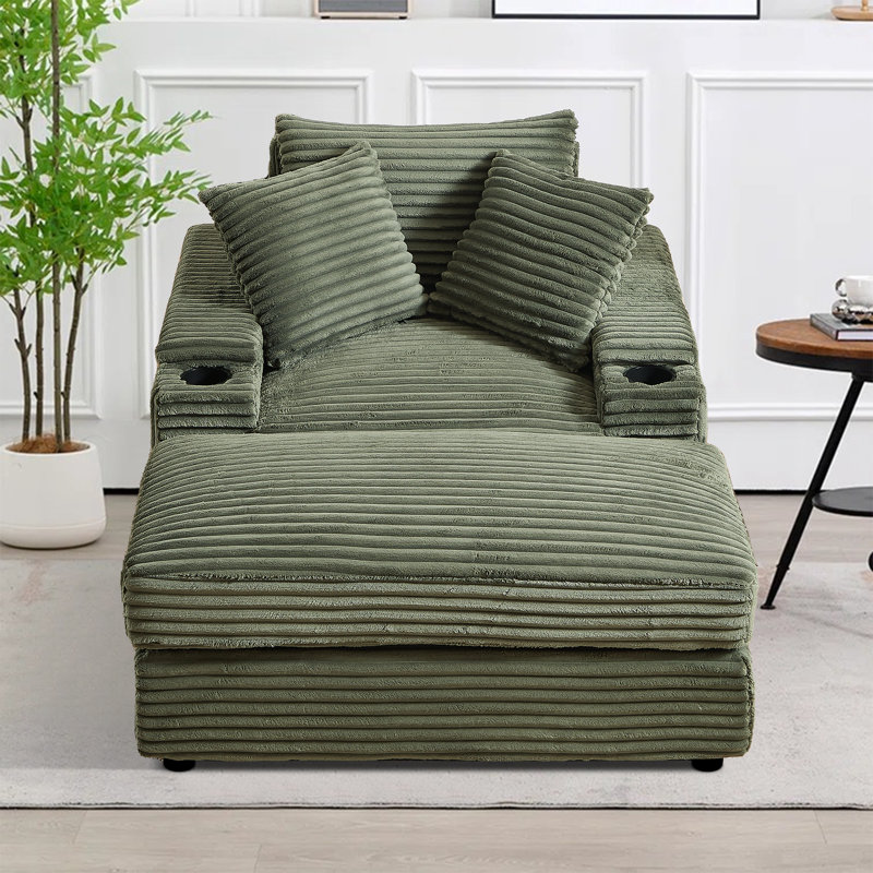 Chaise longue Janar, Green
