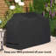 VonHaus Medium Waterproof BBQ Cover Black 