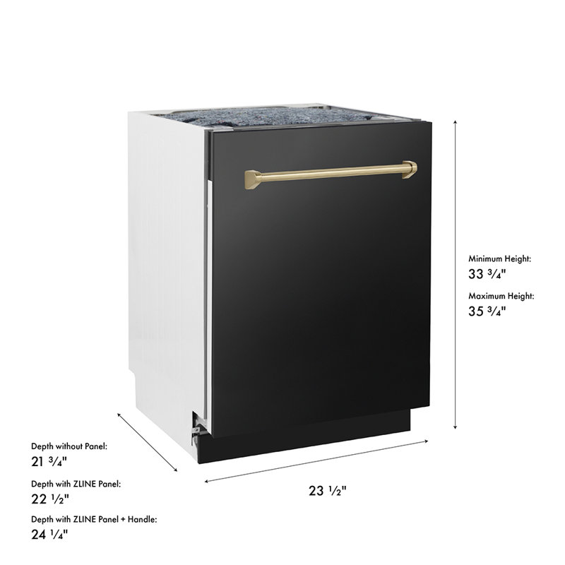 Autograph Edition 24" 51 dBA Dishdrawer Button Control Dishwasher, Champagne Bronze