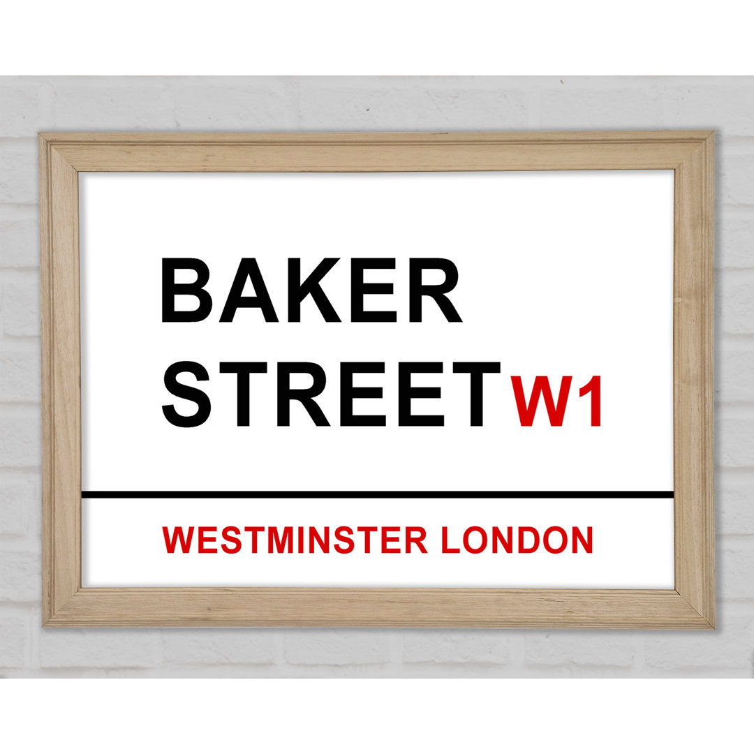 Baker Street Signs Gerahmter Druck