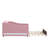 Fleece Daybed With And Trundle, Pink - Stylish Practical Bed Full Size Trundle Lighted Accents Decorative Touch-461845794-461845796