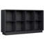 Bibliothèque Abrianna de style ferme moderne, 2 niveaux, 8 cubes, 145 cm (57,1 po), coins arrondis et base renforcée.-1453750229-1500715022