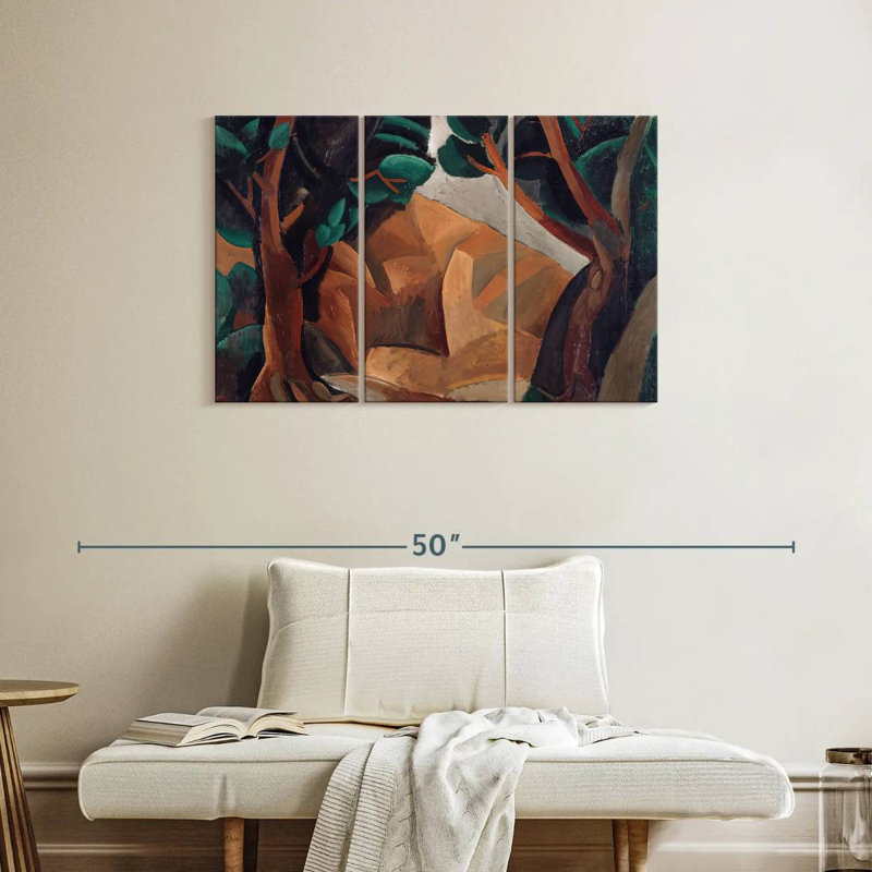 Avery Landscape With Two Figures, 24" H x 38" W