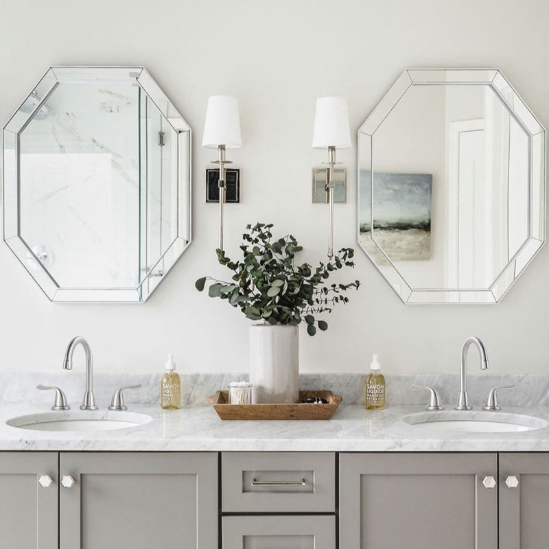 2-handle Bathroom Faucet with Drain Assembly, Brushed Nickel