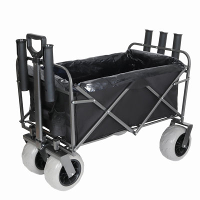 Chariot de pêche avec porte-cannes